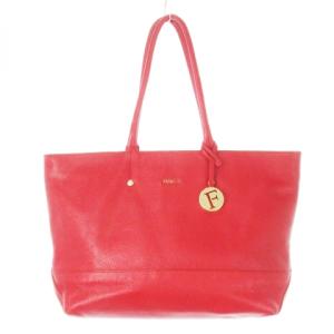 メリッサ トートバッグ ハンドバッグ レザー 革 ロゴ チャーム付き 赤 レッド /CK14 GY11