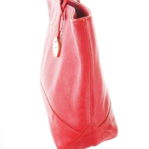 FURLA メリッサ トートバッグ ハンドバッグ レザー 革 ロゴ チャーム付き 赤 レッド /CK14 GY11