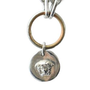 ネックレス アクセサリー ペンダント レザー メデューサ ロゴ シルバー色 GY18 /MQ