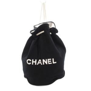 ショルダーバッグ 巾着 ロゴプリント 黒 ブラック /UO GY18