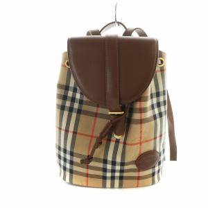 ヴィンテージ ミニ リュックサック ノバチェック ブラウン