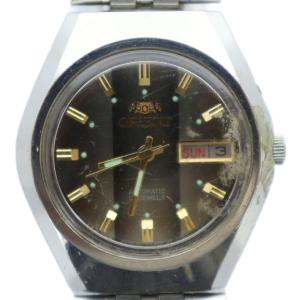 腕時計 ウォッチ 自動巻き デイト カレンダー付き ゴールド文字盤 ロゴ シルバー色 H469736-6A