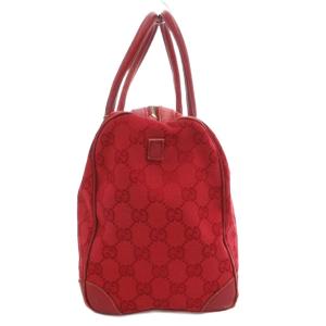 GUCCI 000･0846 ハンドバッグ キャンバス レザー GG柄 総柄 赤 レッド /JS GY11