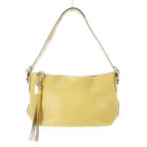 ハンドバッグ ワンショルダー レザー 革 シボ革 タッセル ベージュ 1429P /CK21 GY18