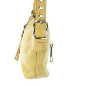 COACH ハンドバッグ ワンショルダー レザー 革 シボ革 タッセル ベージュ 1429P /CK21 GY18