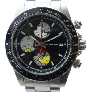 DISNEY コラボ 腕時計 クォーツ ロゴ クロノグラフ カレンダー付き デイト