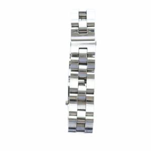 GUCCI 腕時計 ウォッチ クォーツ 黒文字盤 ロゴ スクエア シルバー色 2305L GY18 /MQ OH