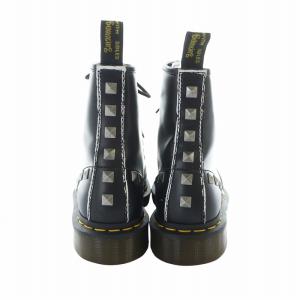Dr.Martens 8ホール STUD ROLLED VINTAGE SMOOTH ショートブーツ レースアップ ロゴ レザー