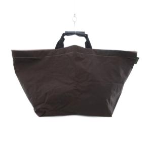 Hervé Chapelier トートバッグ ミニボストンバッグ 舟形 ナイロン XL ブラウン /UO GY13
