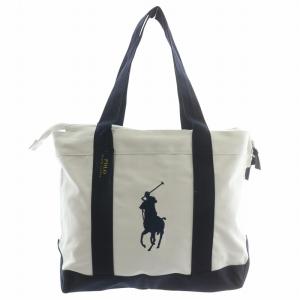 CAMINO TOTE OS トートバッグ ハンド キャンバス ロゴ 刺繍 白 ホワイト 紺 ネイビー