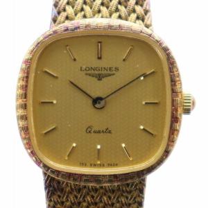 153 SWISS 3404 腕時計 クォーツ スクエア ゴールドカラー