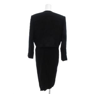 GIVENCHY ハイフォーマル ヴィンテージ アンサンブル ワンピース ジャケット 16 XXL 黒 ブラック /FT