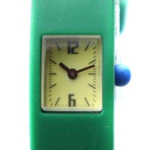 ジャンク品 腕時計 ウォッチ クォーツ 緑 グリーン ロゴ /MQ GY18