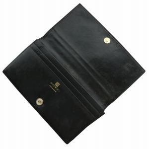 GIVENCHY 長財布 二つ折り レザー ロゴ 総柄 黒 ブラック /XZ GY11