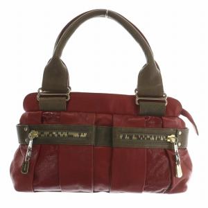 デイトリッパー 2WAY ショルダー バッグ ハンドバッグ レザー 赤 レッド /XZ GY11