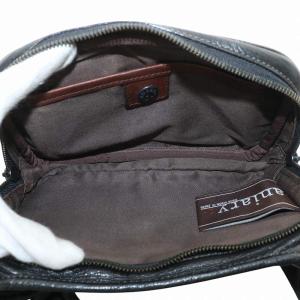 aniary ボディバッグ ウエストバッグ レザー 黒 ブラック /XZ GY11