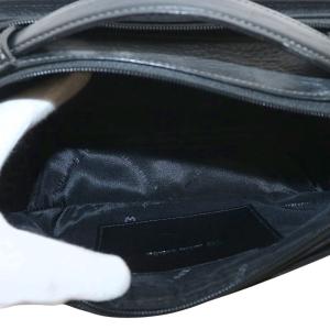 mila schon クラッチバッグ セカンドバッグ ハンド 牛革 レザー Wファスナー ロゴ 黒 ブラック 299202 /XZ