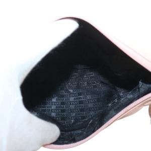 ANNA SUI ハンドバッグ ワンショルダー レザー 花 フラワー フリンジ ロゴ ピンク /XZ GY18