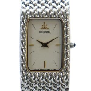クレドール CREDOR 腕時計 ウォッチ クォーツ スクエア レザーベルト