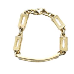 Christian Dior ブレスレット アクセサリー バングル スクエア ロゴ ゴールド色 GY11 /MQ OH