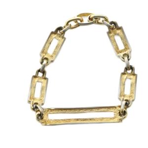 Christian Dior ブレスレット アクセサリー バングル スクエア ロゴ ゴールド色 GY11 /MQ OH