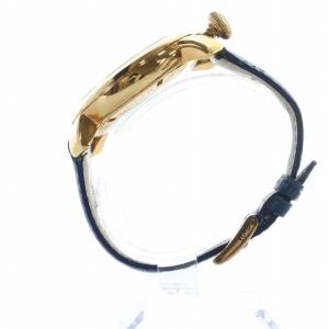 GaGa MILANO MANUALE 48 腕時計 手巻き レザーベルト スモセコ 青文字盤