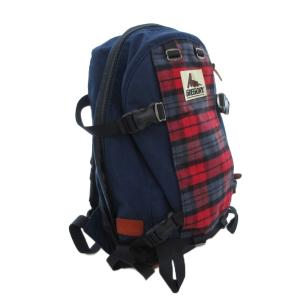 GREGORY × プラドラ PLADRA コラボ 旧ロゴ ALLDAY リュックサック デイパック チェック柄切替 アニマル柄