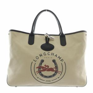 ロゾ トートバッグ 馬蹄 プリント ベージュ ネイビー