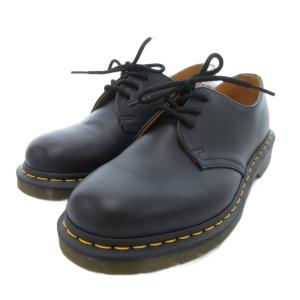 美品 ドレスシューズ 3ホール レザー 革 マーチンソール UK7 黒 ブラック 11838 XJS07W