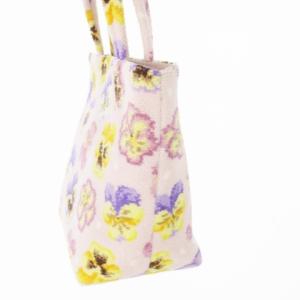 FEILER LOVERARY BY FEILER パンジー ハンドバッグ トートバッグ ミニ シュニール織り 花柄