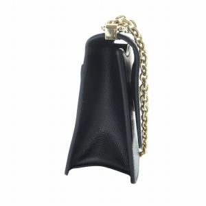 FURLA 1927 クロスボディ MINI ショルダーバッグ 斜めがけ レザー アーチロゴ チェーン 黒 ブラック