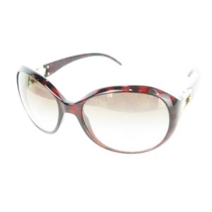 サングラス アイウェア オーバル セルフレーム べっ甲柄 デミ柄 ロゴ 茶 ブラウン /CK25 GY11