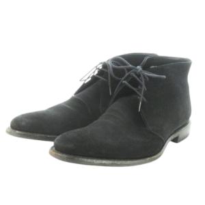 チャッカブーツ スエード レースアップ 25.5cm 黒 ブラック /AO4 GY11