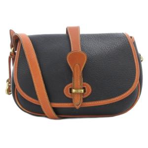 ショルダーバッグ ロゴ レザー 黒 ブラック /AE GY18