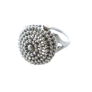 リングウォッチ 指輪型 時計 17石 手巻き 11号 シルバー色 11-0410 GY18 /MQ