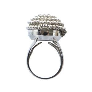 SEIKO リングウォッチ 指輪型 時計 17石 手巻き 11号 シルバー色 11-0410 GY18 /MQ