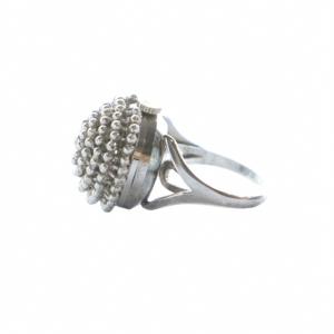 SEIKO リングウォッチ 指輪型 時計 17石 手巻き 11号 シルバー色 11-0410 GY18 /MQ