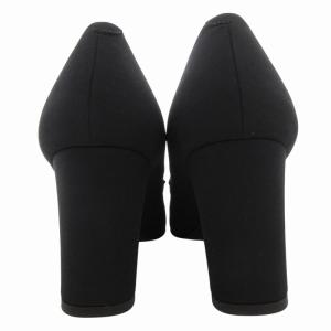 YVES SAINT LAURENT パンプス ヒール スクエアトゥ ロゴ 35 黒 ブラック TU-6823 /GV GY11