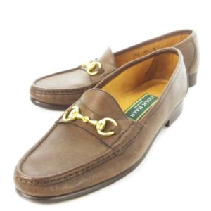 ローファー スリッポン ホースビット レザー 革 8.5 27.0cm 茶 ブラウン /CK12 GY40
