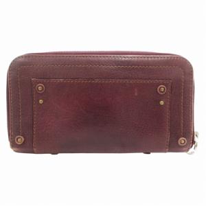 Chloe パディントン 長財布 ロング ウォレット ラウンドファスナー カナデ レザー ボルドー /GV GY18