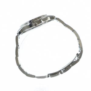 SEIKO アルバ ALBA 腕時計 ウォッチ ソーラー カレンダー付き 黒文字盤 ロゴ シルバー色 V158-0AX0