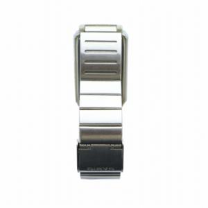 CASIO 腕時計 ウォッチ クォーツ ロゴ デジタル カレンダー付き スクエア シルバー色 LA-200 GY11