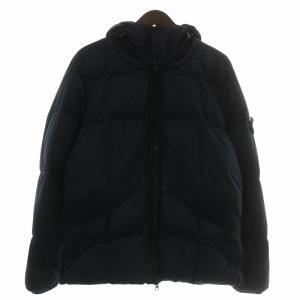 ダウンジャケット ガーメントダイ M ネイビー