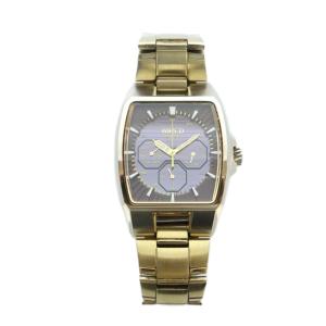 SEIKO ワイアード WIRED 腕時計 ウォッチ ソーラー クロノグラフ 黒文字盤 ロゴ ゴールド色 V14J-0BA0