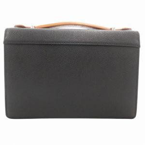 CASTELBAJAC 美品 セカンドバッグ クラッチ ロゴ レザー 黒 ブラック 茶 ブラウン /GV GY18