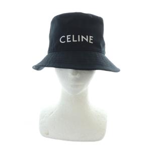 CELINE 22SS LOGO BUCKET HAT バケットハット M ブラック