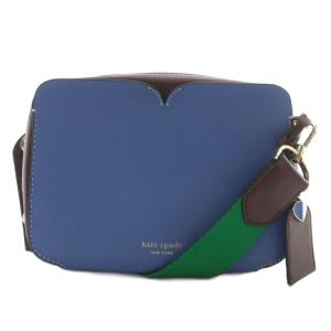 キャンディッド ミディアム カメラバッグ ショルダーバッグ レザー ロゴ 紫 パープル 茶色 ブラウン