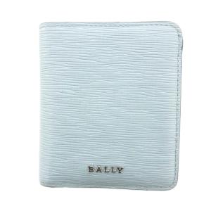 二つ折り財布 PVC ロゴ 水色 ライトブルー /UO GY18