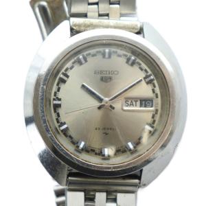 腕時計 自動巻き デイト カレンダー付き 23石 ラウンド シルバーカラー 5126-7030