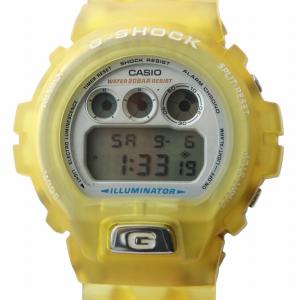 腕時計 ウォッチ クォーツ ロゴ カレンダー付き デジタル 黄 イエロー DW-6900WF GY11